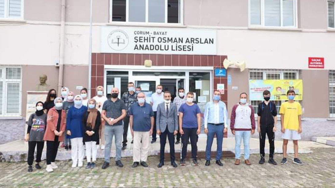 İl Milli Eğitim Müdürümüz  Abdullah KODEK, Bayat Şehit Osman Arslan Anadolu Lisesi ziyareti 